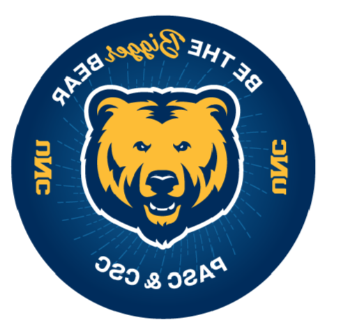 navy sticker bear logo 